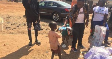 Tatafonaija CEO, Kalada Balema Feeds 1100 Children At IDP Camp In Abuja