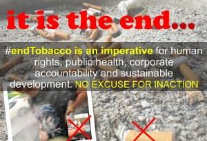 No Excuse For Inaction: #EndTobacco To Prevent Epidemics Of Diseases And Deaths
