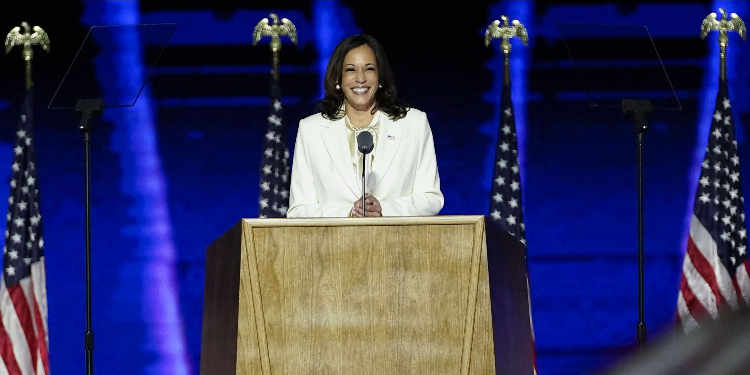 Kamala Harris Reflects On Historic Win In First Speech As Vice President Elect ‘i Will Not Be