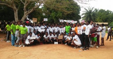 Akatsi garment markers organise health walk for election 2020