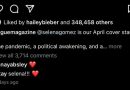 Hailey Bieber Quietly Liked an Instagram of Selena Gomez for First Time in Over a Year