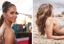 Halle Berry Posted a Stunning Bikini Photo of Herself Lounging on the Beach