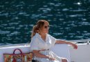 Jennifer Lopez Pairs Her Ben Necklace With a Chic White Cutout Dress in Portofino