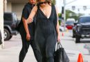 Jennifer Lopez Leaves the Dance Studio In Sexy Dress With a Deep V Plunge