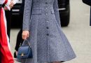 Kate Middleton Steps Out in a Stunning Blue and White Coat Dress in Manchester