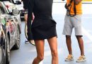 Hailey Bieber Makes a Compelling Case for the <i>Matrix</i> Trend in a Turtleneck Dress and Sunglasses