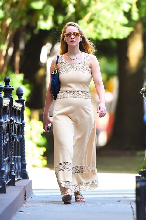 Jennifer Lawrence Wore Two Summer Looks, Including a Slip Dress, in One Day